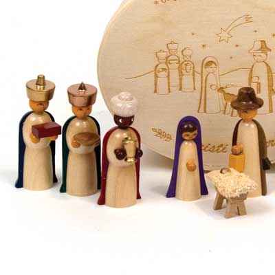 Wooden Nativity Set from the Erzgebirge