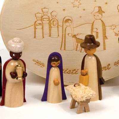 Wooden Nativity Set from the Erzgebirge
