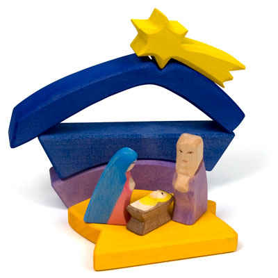 Rainbow Nativity Set