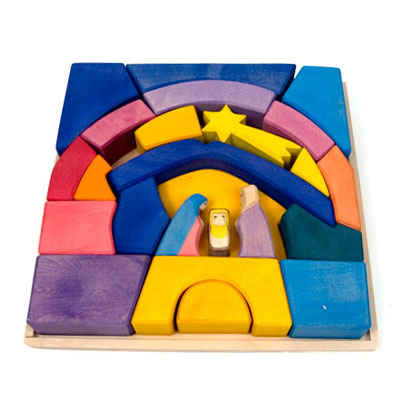 Rainbow Nativity Set