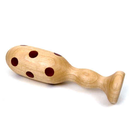 Bloodwood Polka Dot Heirloom Rattle
