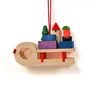Sled with Presents Tree Ornament
