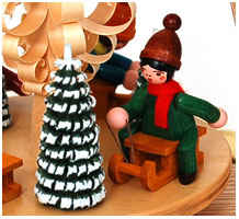 Candle Pyramid with Sledders