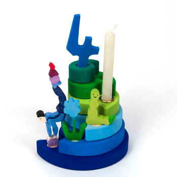 Birthday Tower, Blue/Green