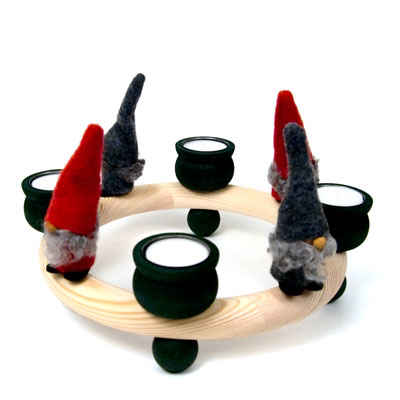 Forest Green Tealight Candle Ring
