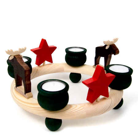 Moose Decoration for Tealight Ring (2)