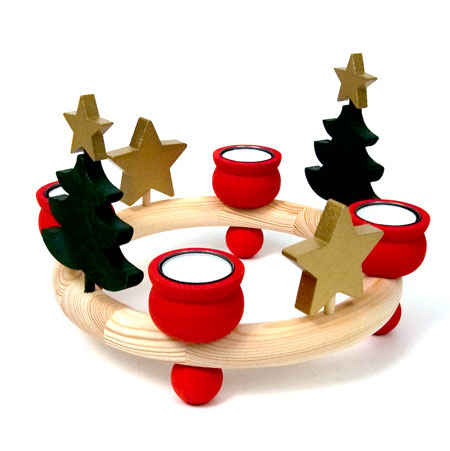 Red Tealight Candle Ring