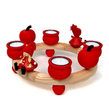 Red Tealight Candle Ring