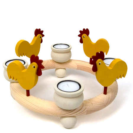 White Tealight Candle Ring