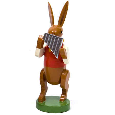 Wendt und Kuehn Bunny Musician with Panpipes