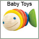 Wooden baby toys and baby rattles