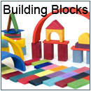 Wooden building blocks and construction toys