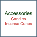 Christmas Pyramid Candles, Incense cones and other accessories