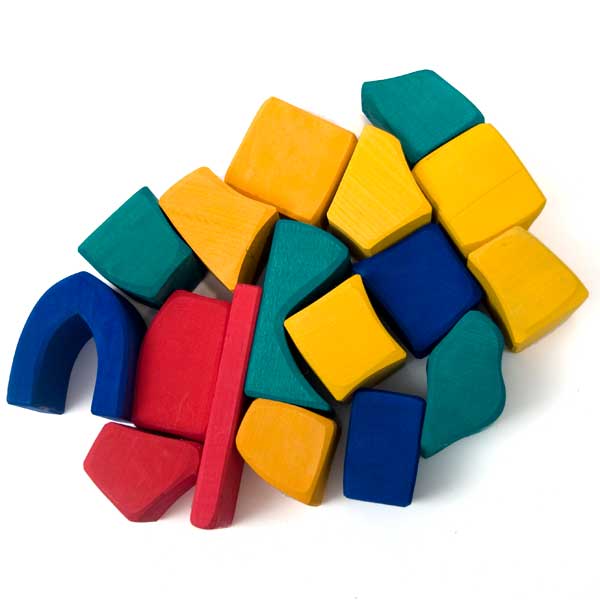 Free-form Blocks Large Colored (Glueckskaefer) 30% off