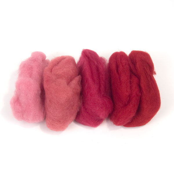 Plant-Dyed Fairy Wool Red Tones 30% off