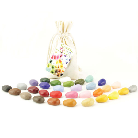 Crayon Rocks 32 Colors in a Muslin Bag