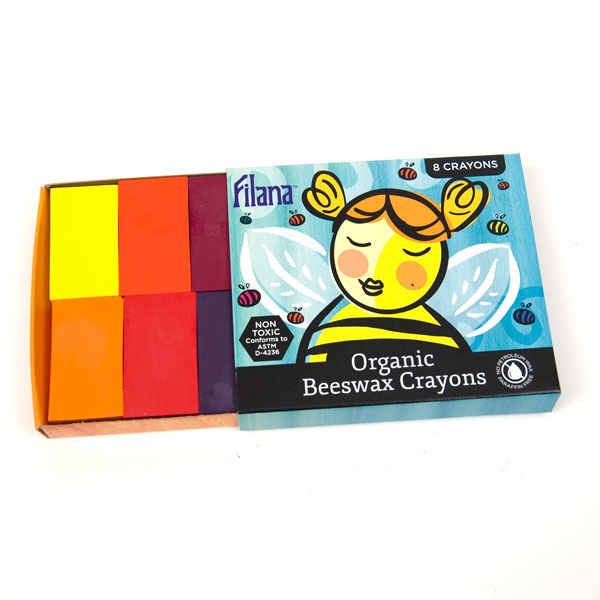 Sproutlings Natural Soy & Beeswax Crayons, 8 Piece Count