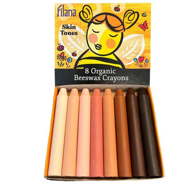 Filana Beeswax Crayons 8 Sticks Skin Tones