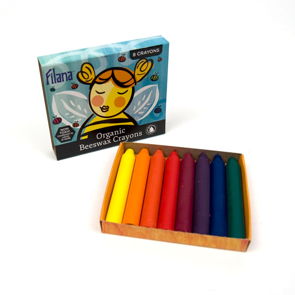 Filana Beeswax Crayons 8 Sticks Rainbow