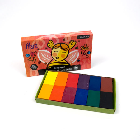 Filana Beeswax Crayons 12 Blocks Standard