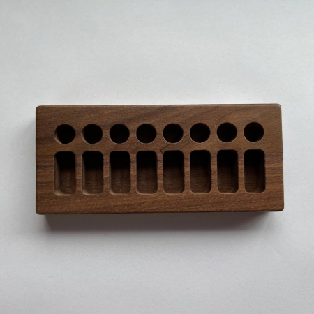 Wooden Crayon Holder 8 Sticks 8 Blocks