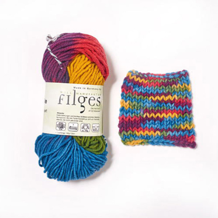 Three-Ply Sheeps Wool 100gm Y/G/B/R (Filges)