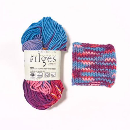 Three-Ply Sheeps Wool 100gm P/R/P/B (Filges)