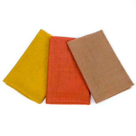 Three Wool Cloths for Seasonal Table--Fall