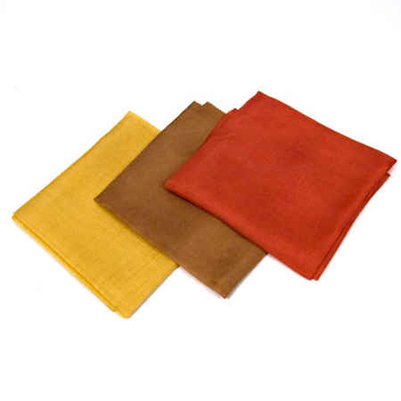 Three Silk Cloths for Seasonal Table--Fall
