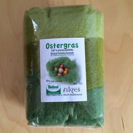 Large Easter Grass Plant Dyed Wool (Filges)
