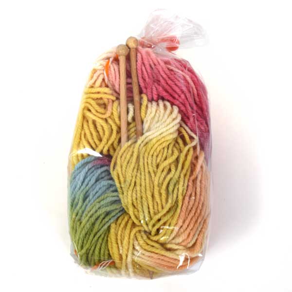 Starter Knitting Kit: Pastel Tones Wool