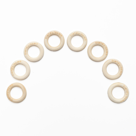 Wooden Potholder Ring 8 Pack