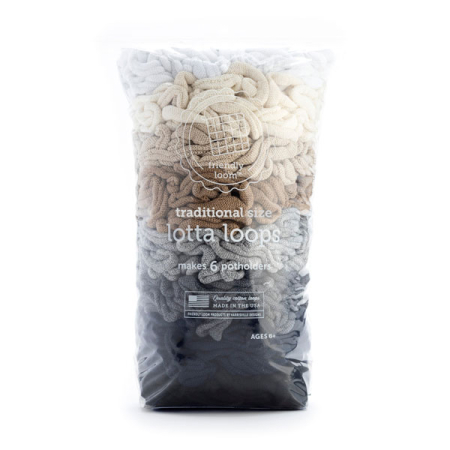 Lotta Loops for Potholder Loom Neutrals (Friendly Loom)