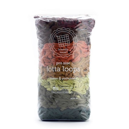 PRO Lotta Loops for Potholder Loom Earthtones (Friendly Loom)