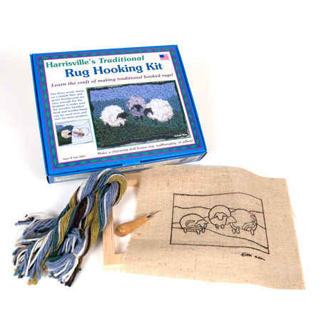 Traditional Rug Hooking Kit Sheep