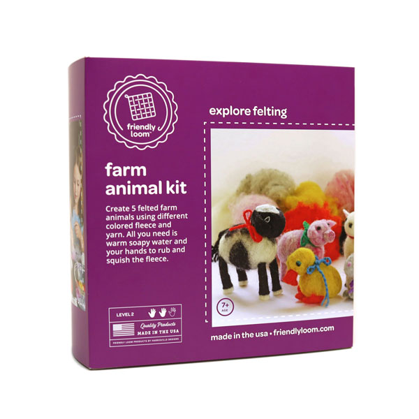 Felted Farm Animal Kit (Friendly Loom)