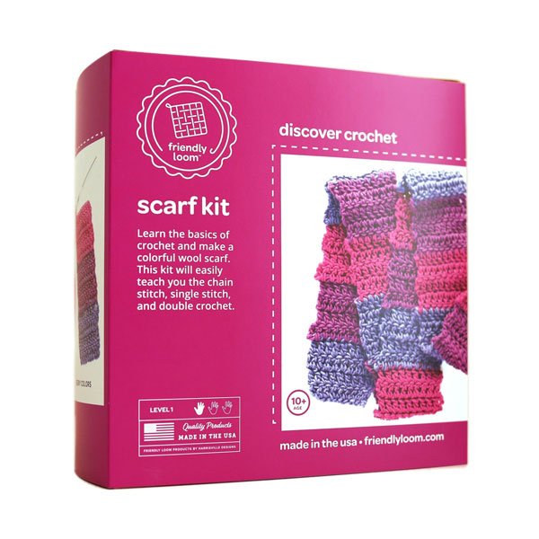 Discover Crochet Scarf Kit