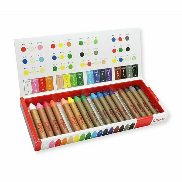 Kitpas Art Crayons Medium 16 Colors