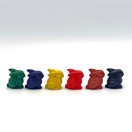Bunny Wax Crayons (Set of Six)