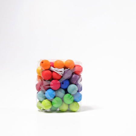 60 Large Wooden Beads 20mm (Grimm's)