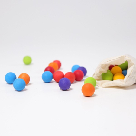 35 Wooden Marbles (Grimms)