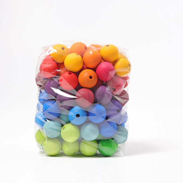 96 XL Wooden Beads 30mm (Grimm's)