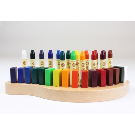 Wooden Holders for Wax Stick and Wax Block Crayons