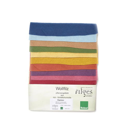 Bioland Wool Felt Sheets 10 colors (Filges)