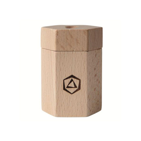 Lime Wood Dual Pencil Sharpener