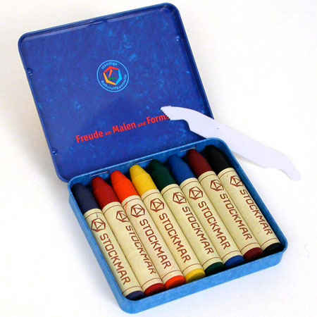 Stockmar Wax Crayons 8 Sticks Assorted