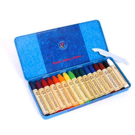 Stockmar Wax Crayons 16 Sticks Assorted