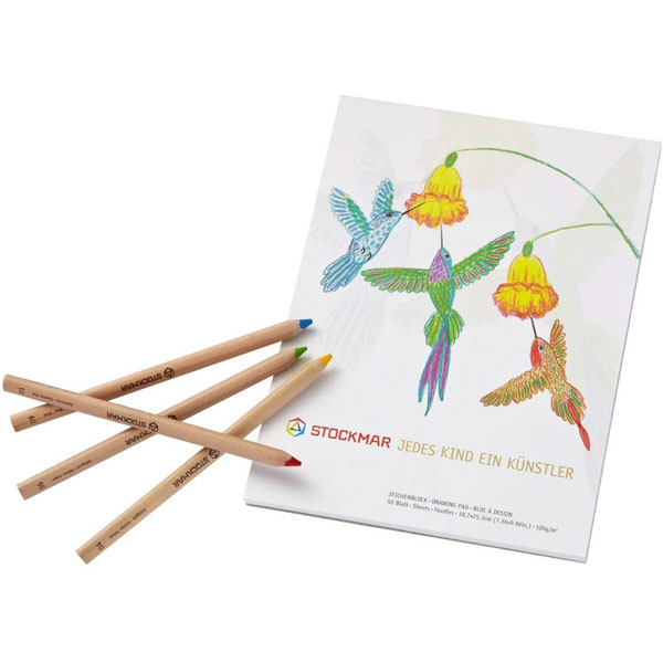 Stockmar Painting and Drawing Set - Opaque Colors & Hexagonal Colored  Pencils
