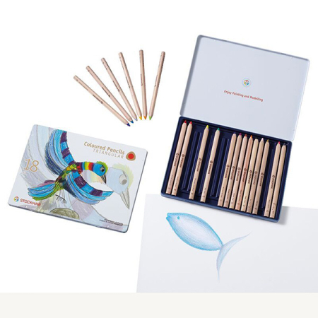 Stockmar Colored Pencils Triangular Assortment 18 + 1