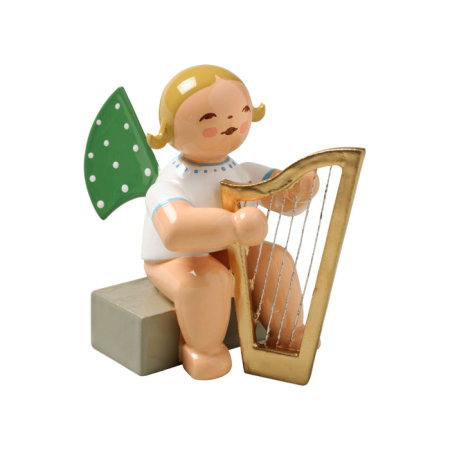 Angel Seated with Harp (Wendt und Kuehn)